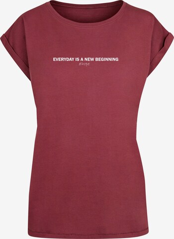 Merchcode Shirt 'Hope' in Rood: voorkant