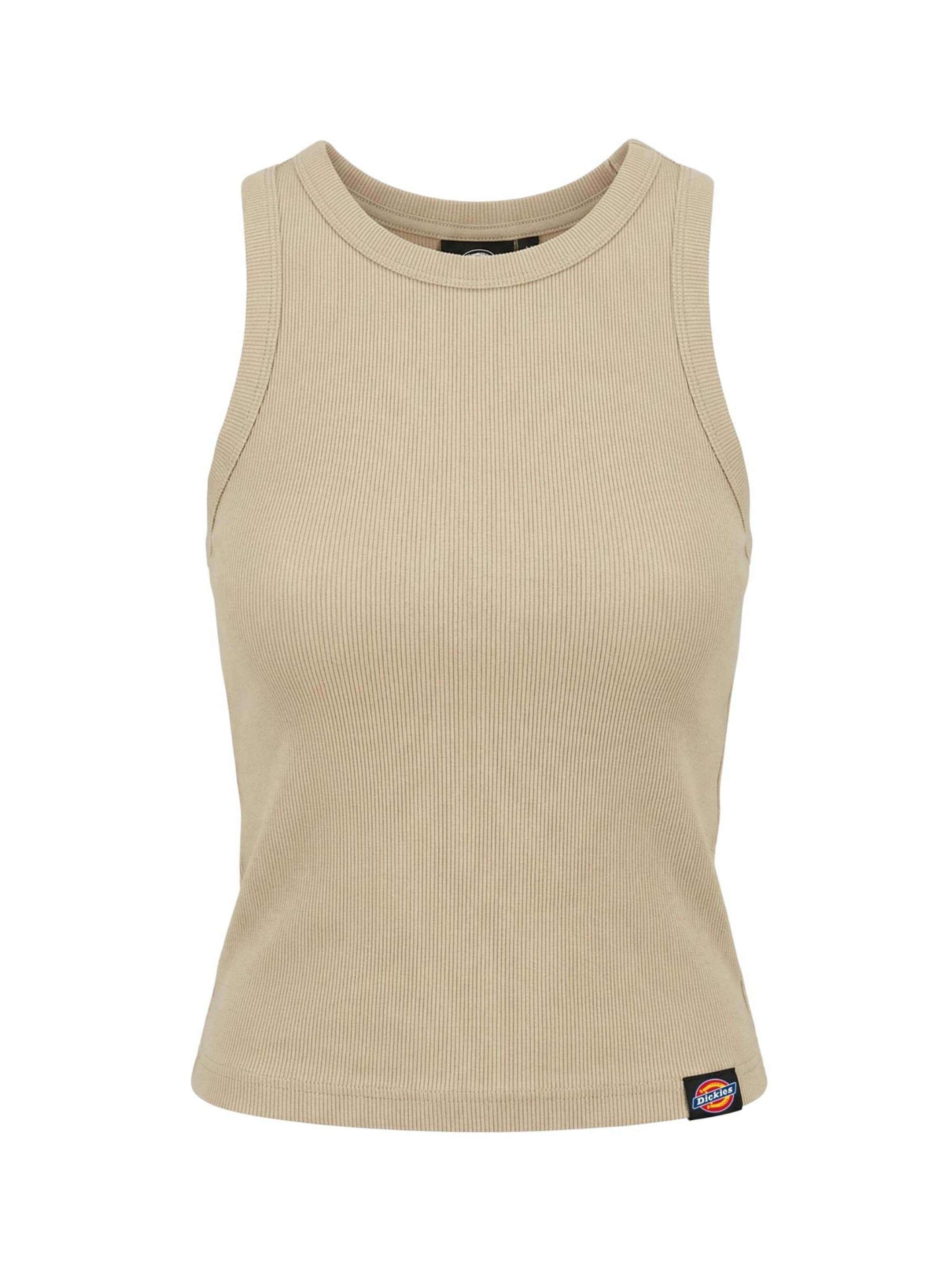 DICKIES Top 'DICKIES PLENTYWOOD GD VEST W canotta' in Beige: voorkant