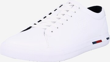 Baskets basses TOMMY HILFIGER en blanc : devant