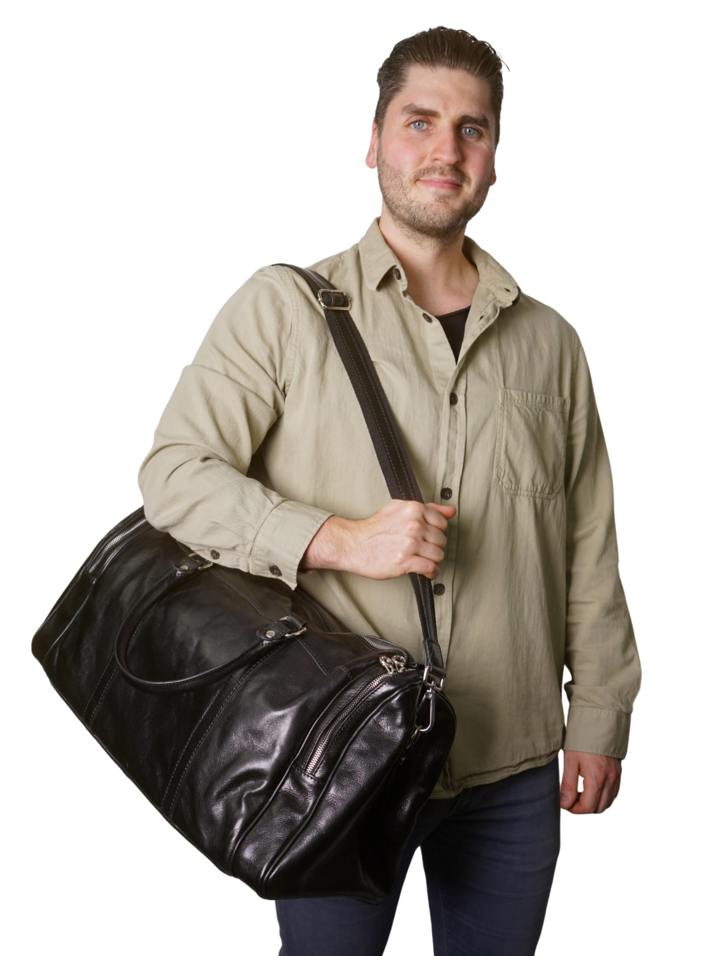 Borsa weekend 'JULIAN' di lePelou in nero
