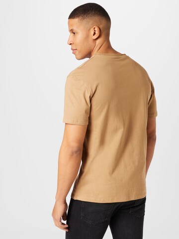 JACK & JONES Regular Fit T-Shirts 'COPENHAGEN' in Braun