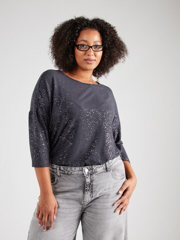 ONLY Carmakoma Shirt 'CARFoila' in Grey: front
