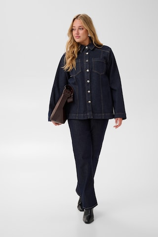 KAFFE CURVE Bluse 'Allie' in Blau