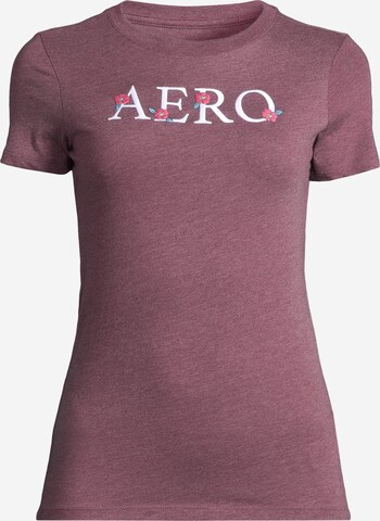 T-shirt AÉROPOSTALE en rouge : devant