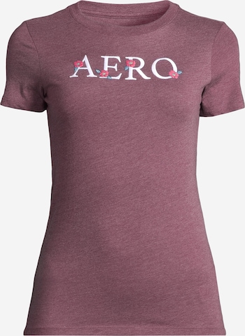 T-shirt AÉROPOSTALE en rouge : devant