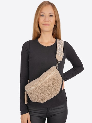 Seasons of April Fanny Pack 'Curly' in Beige: front