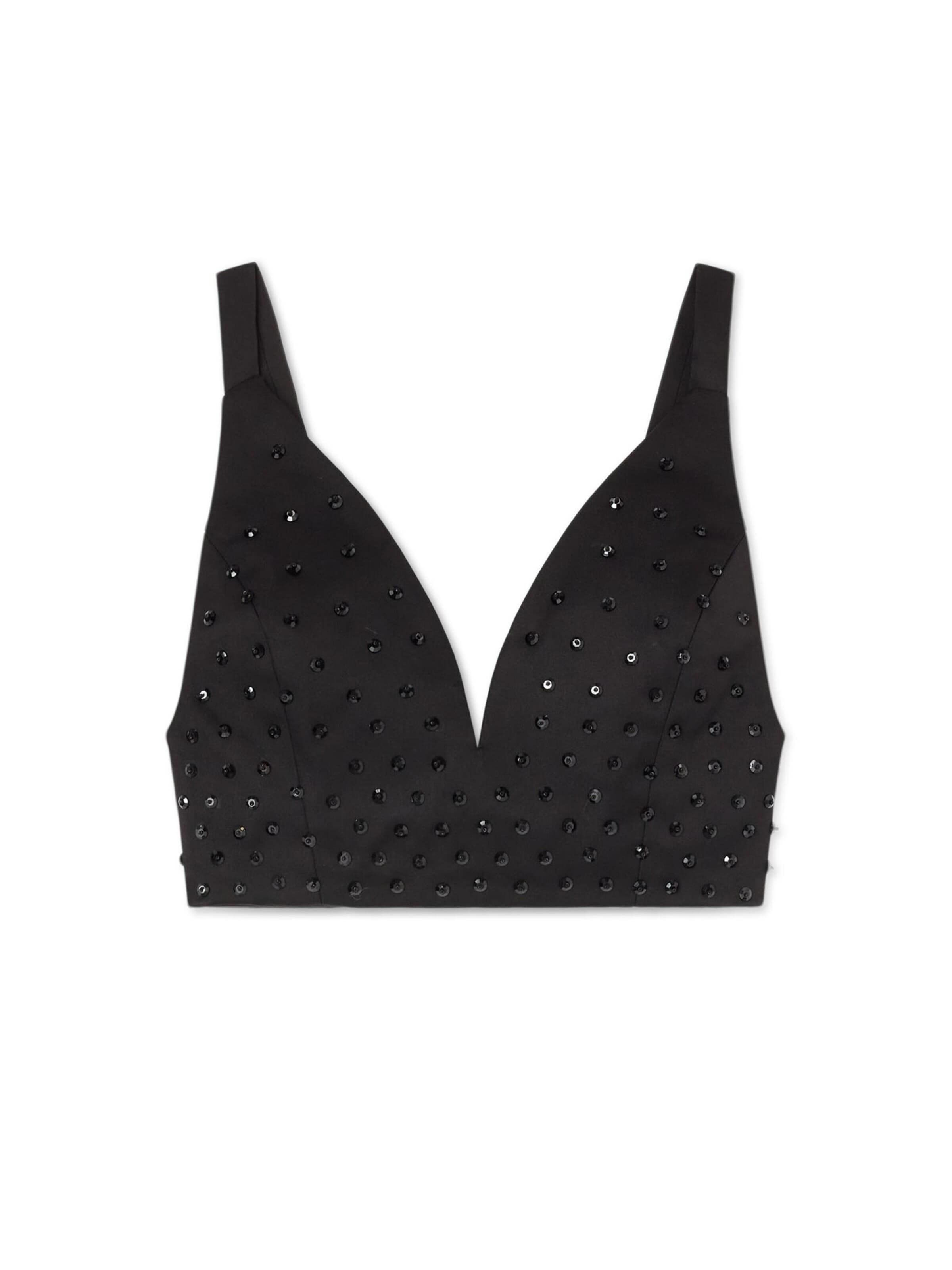 Top di Trussardi in nero: frontale