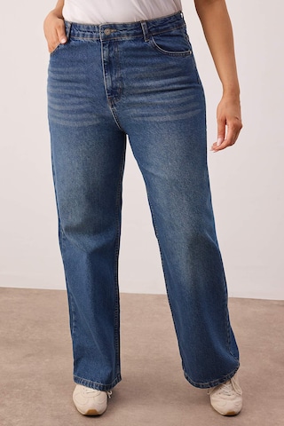 Trendyol Curve Wide Leg Jeans i blå: forside