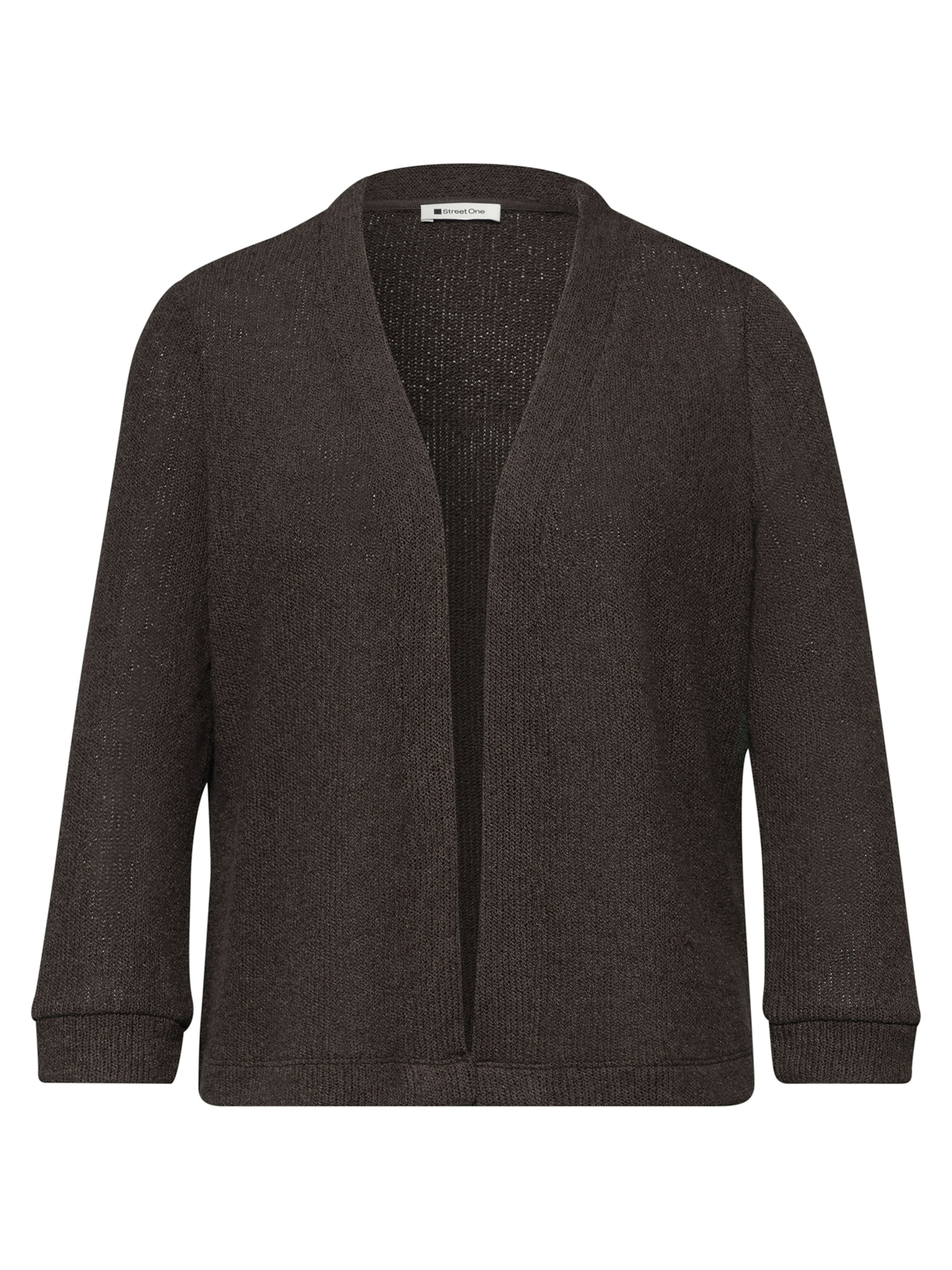 STREET ONE Strickjacke in Braun: Vorderseite