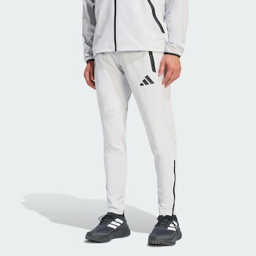Pantalon de sport 'TIRO' ADIDAS PERFORMANCE en gris : devant