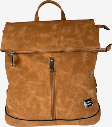 Kumixi Rucksack '2in1 Rucksacktasche' in Braun: Vorderseite