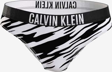 Calvin Klein Swimwear Bikini Bottoms in Black: front