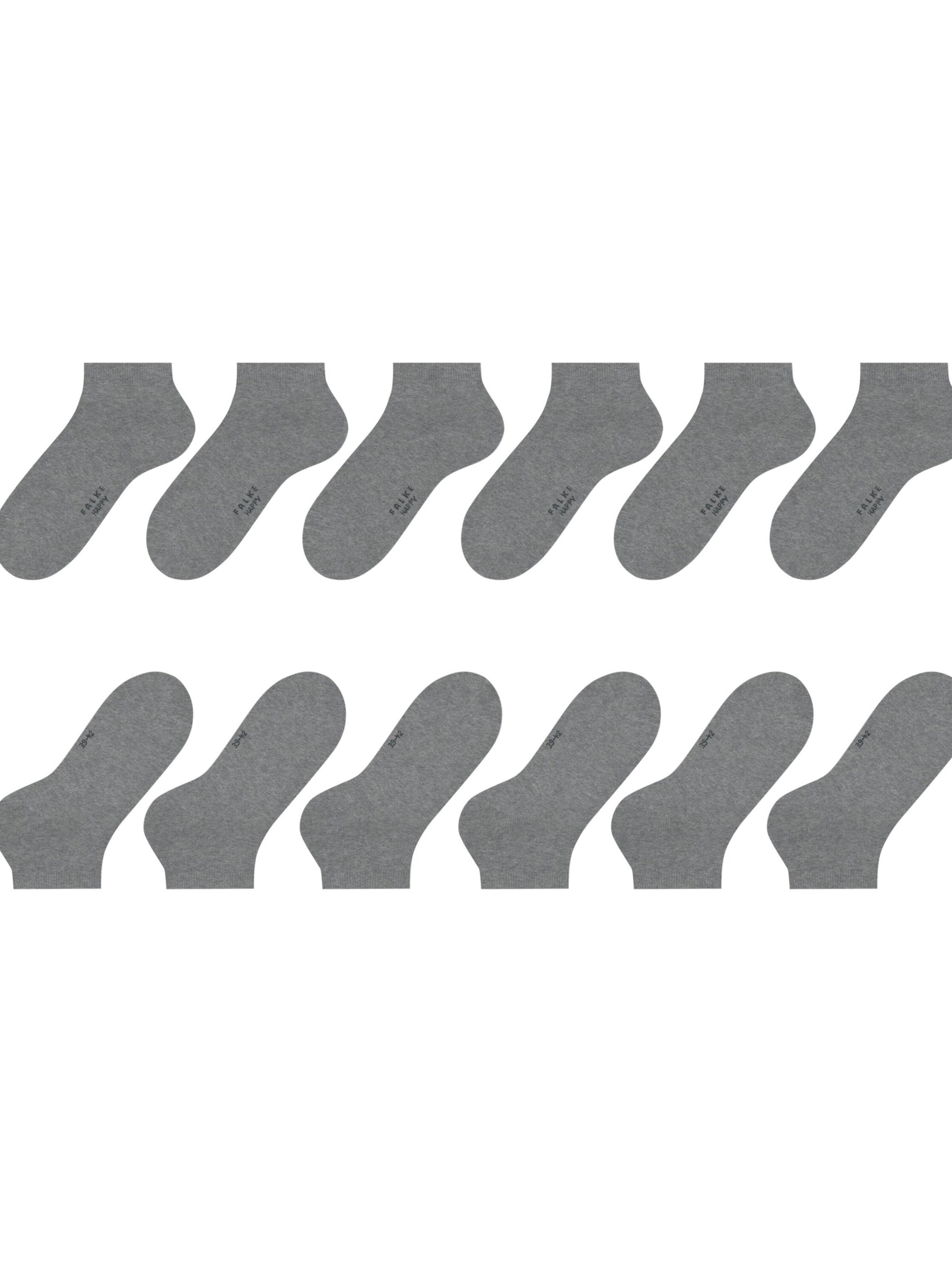 FALKE Socks 'Happy 6-Pack' in Grey