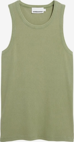 T-Shirt ARMEDANGELS en vert : devant