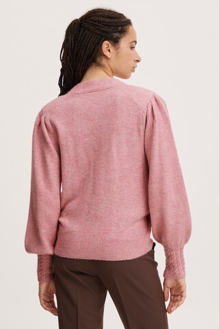 ICHI Knit cardigan 'OLENE' in Pink