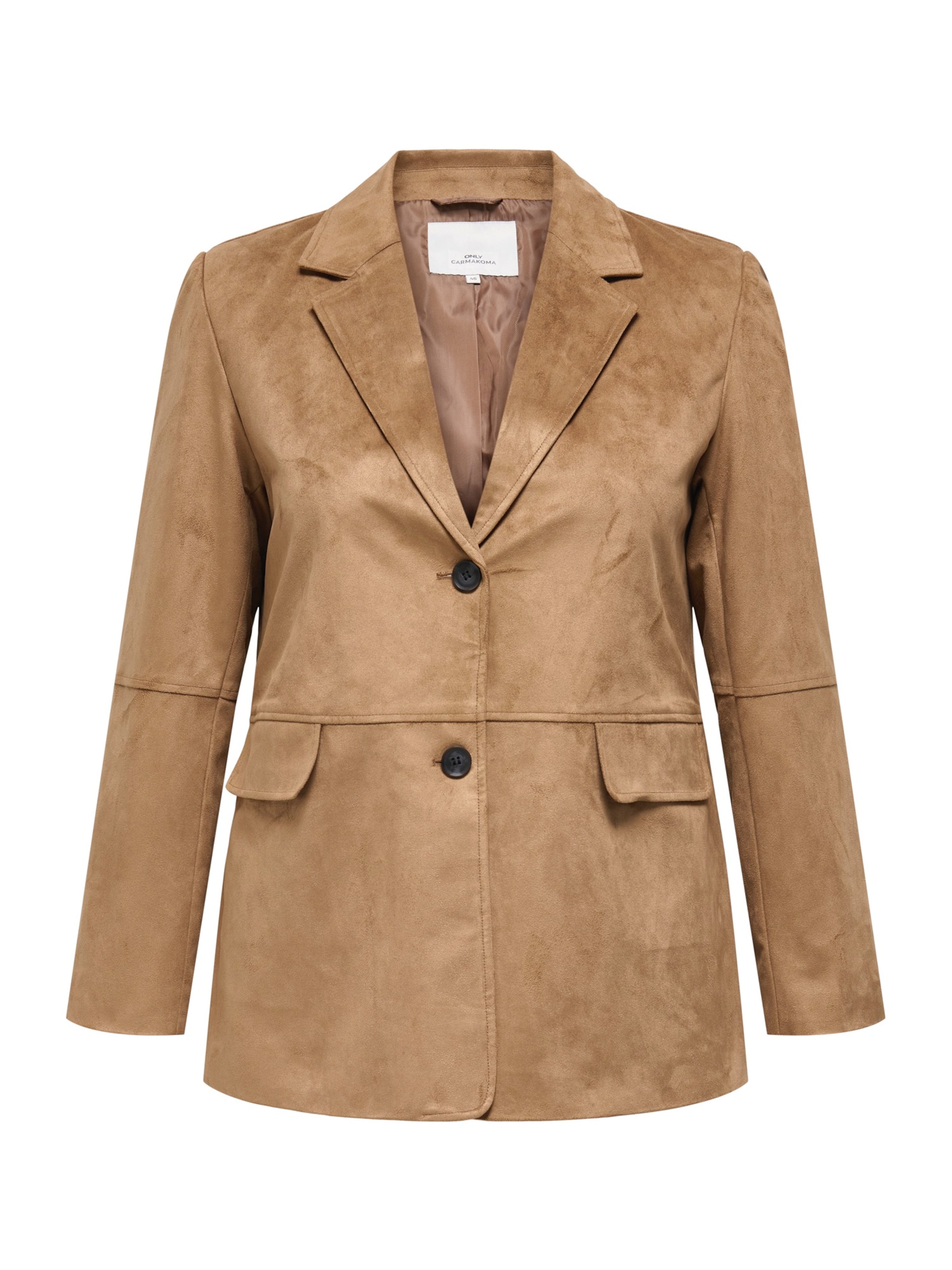 Giacca di mezza stagione 'CARTULIP' di ONLY Carmakoma in marrone: frontale