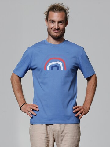 T-Shirt ' Regenbogen ' Watapparel en bleu : devant