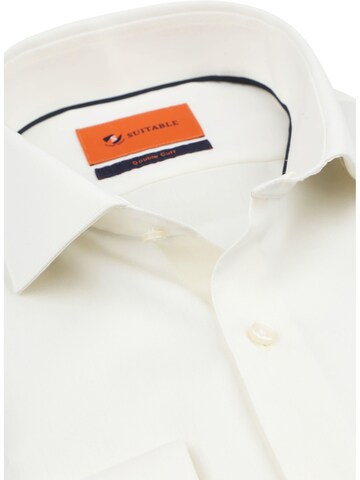 Suitable Slim fit Button Up Shirt in Beige