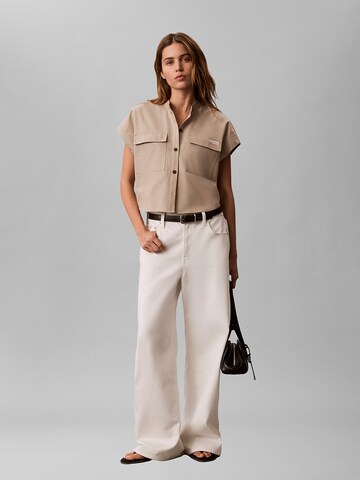 Calvin Klein Jeans Shirt in Beige
