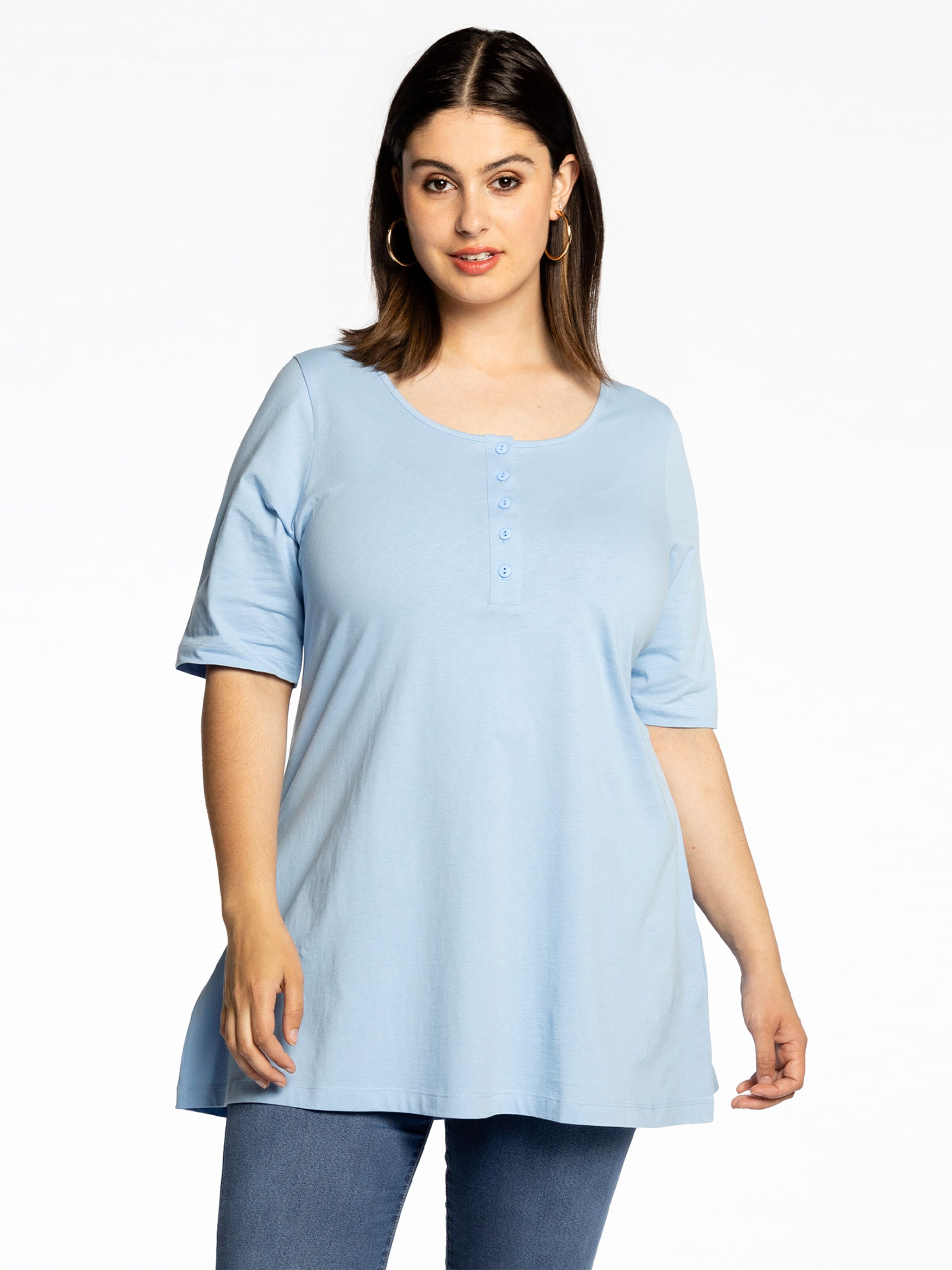 YOEK Tunic in Blue: front