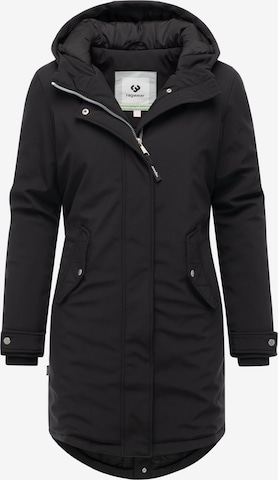 Ragwear Wintermantel in Schwarz: Vorderseite