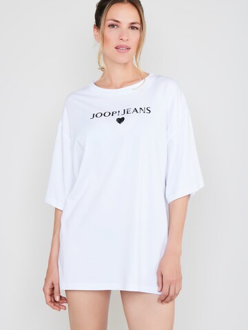 Joop Jeans - Camisa de pijama ' After Dark Loose Fit ' em branco: frente