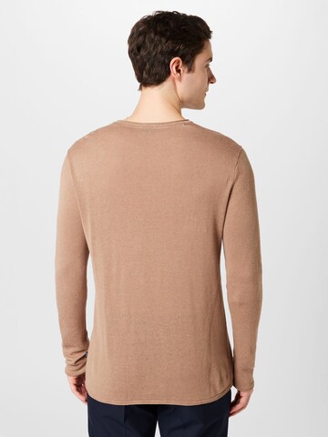 JOOP! Jeans Sweater 'Fidos' in Brown