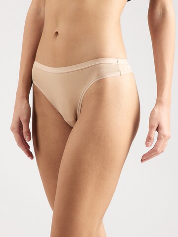 Lindex - Tanga 'Carin' em bege: frente