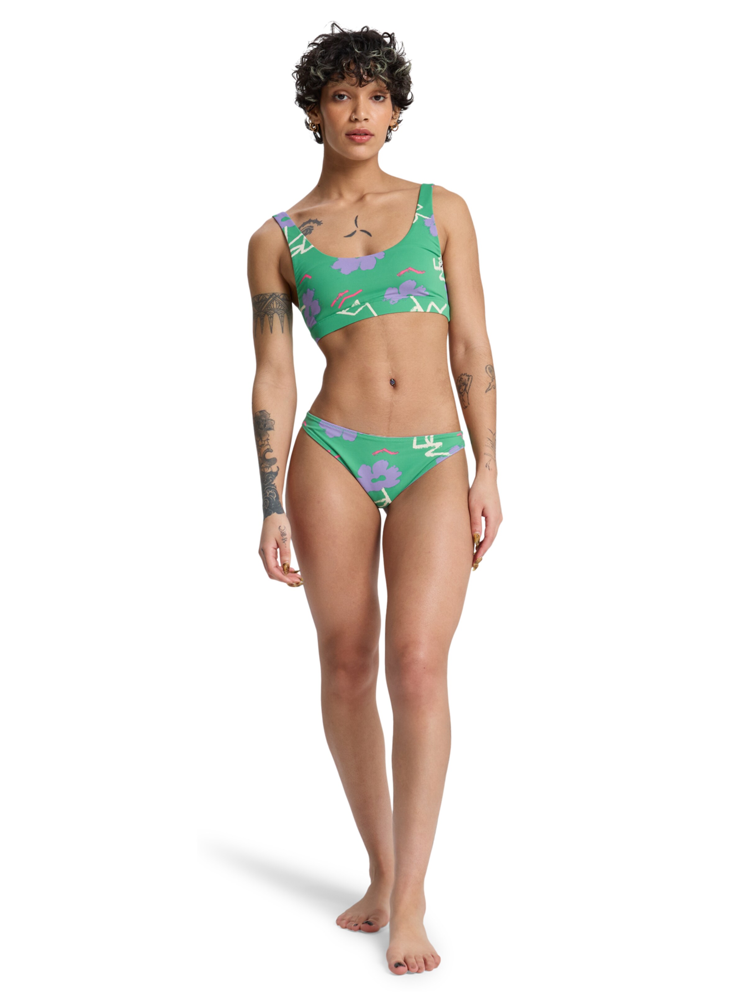 QUIKSILVER Bustier Bikinitop 'Riva' in Grün