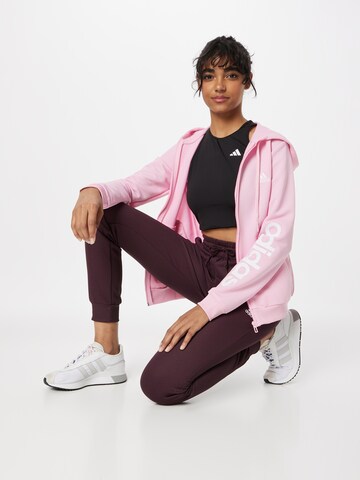 ADIDAS SPORTSWEAR Tepláková souprava 'Essentials Logo French Terry' – pink