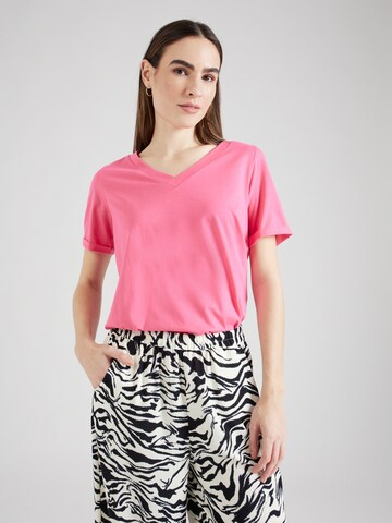 PIECES T-Shirt 'RIA' in Pink: predná strana