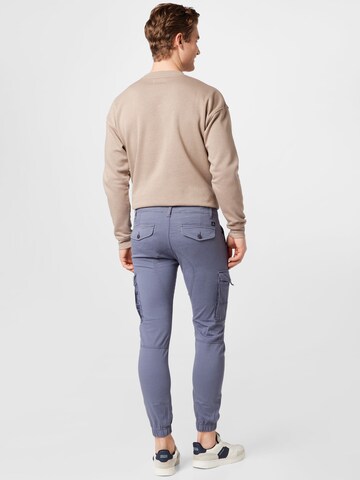 JACK & JONES Tapered Cargobroek 'Paul' in Grijs