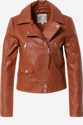 TOM TAILOR DENIM Between-season jacket in Brown: front