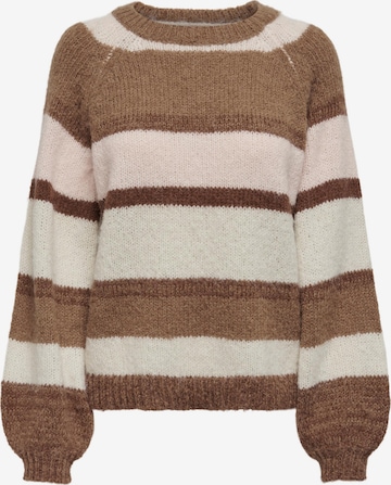 ONLY Sweater 'ELENA' in Brown: front
