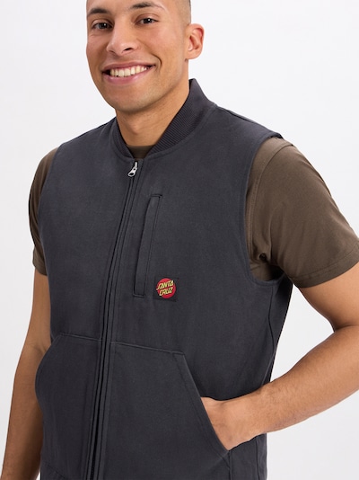 Santa Cruz Bodywarmer in de kleur Antraciet, Productweergave