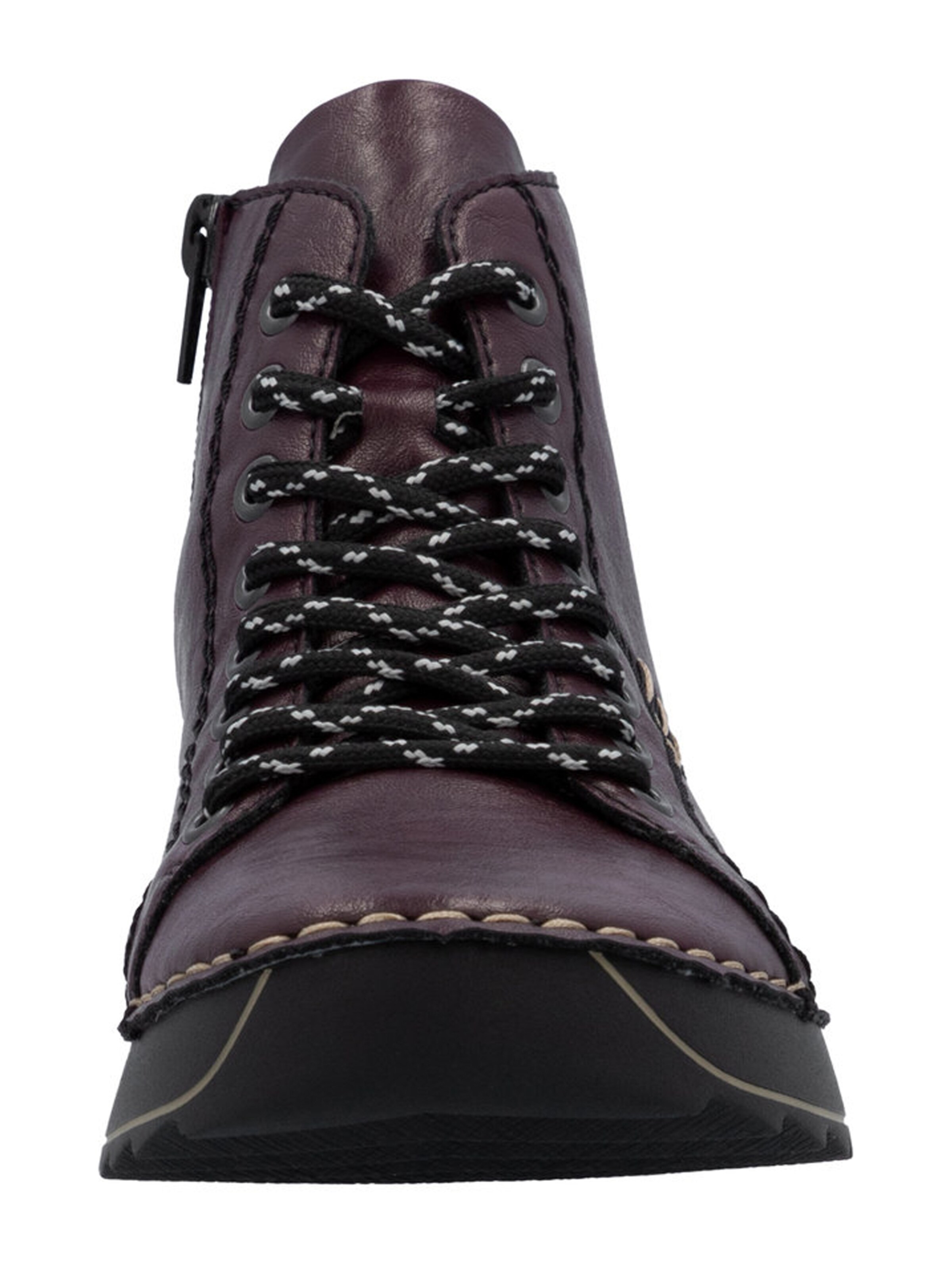 Rieker Šněrovací kozačky – červená