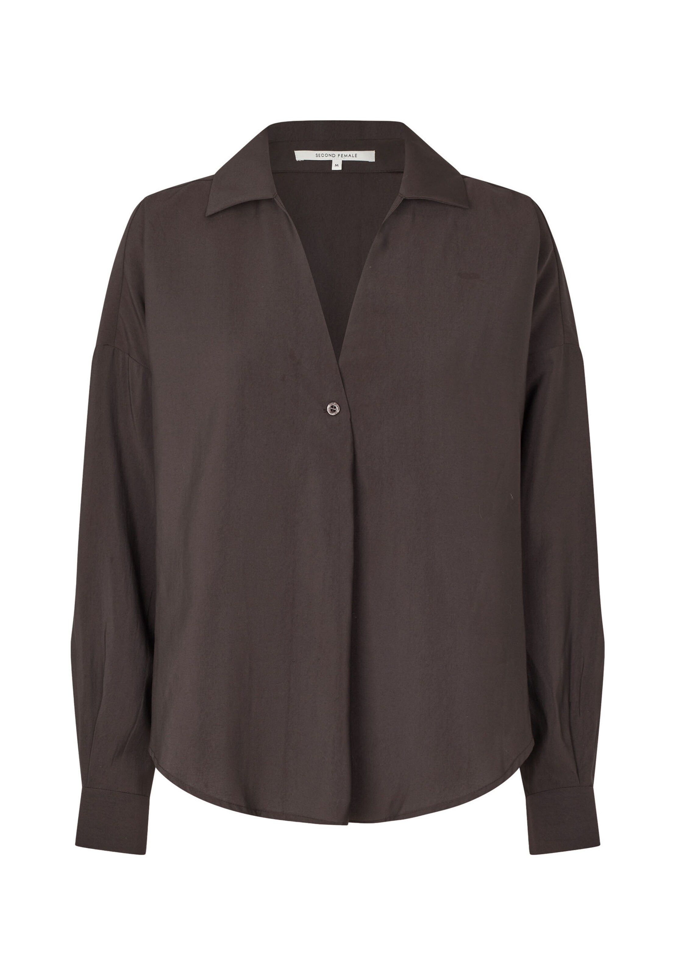 SECOND FEMALE Blouse 'Timeline' in Bruin: voorkant