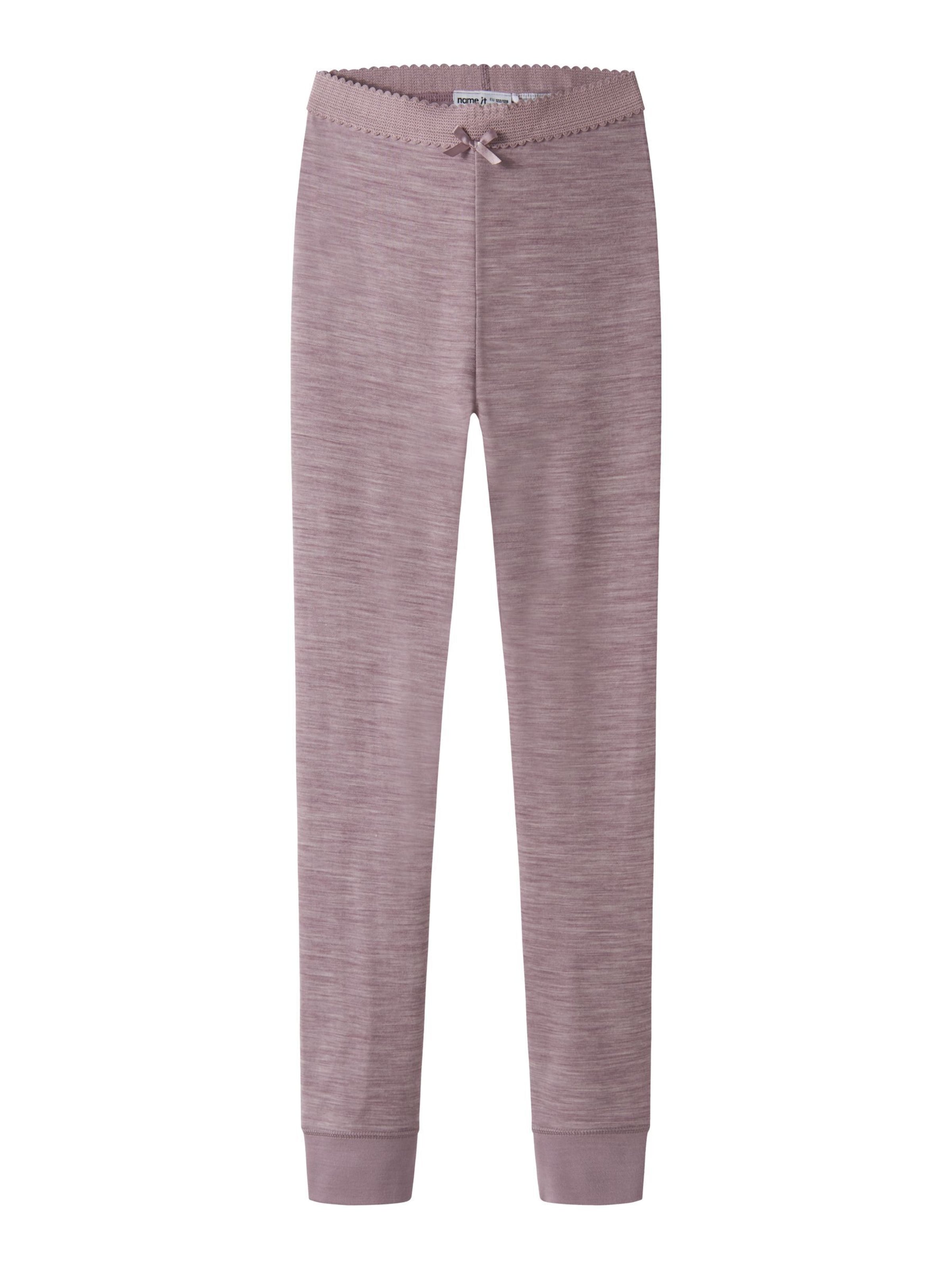 NAME IT - regular Pantalón en lila: frente