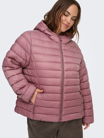 ONLY Carmakoma Between-Season Jacket 'CARTahia' in Pink