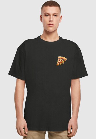 T-Shirt 'Pizza Comic' Merchcode en noir : devant