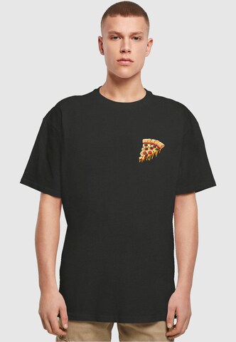 Merchcode Shirt 'Pizza Comic' in Black: front