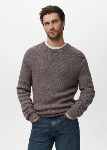 MANGO MAN Sweater 'Azores' in Grey: front
