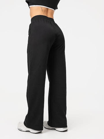 neverover Wide leg Sportbroek 'Novo' in Zwart