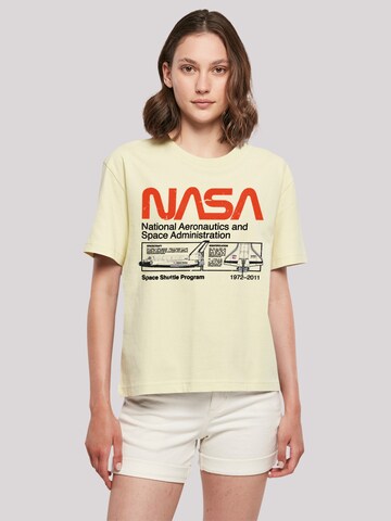 F4NT4STIC Shirt 'Classic Space Shuttle' in Yellow