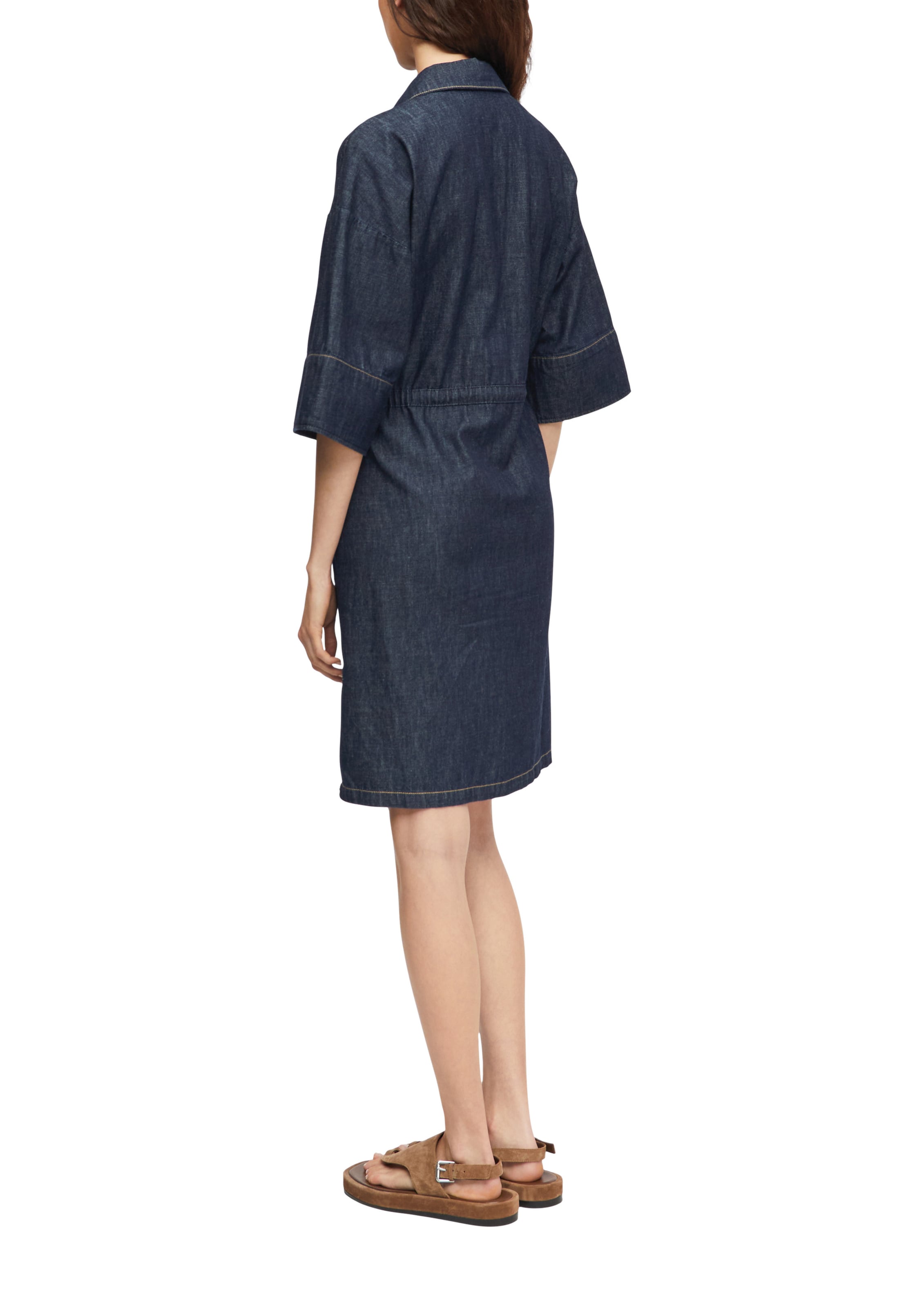 COMMA - Vestido camisero en azul