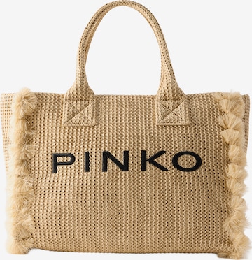Borsa da spiaggia '106673 A39Y' di PINKO in beige: frontale