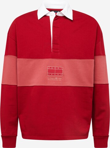 Felpa di Tommy Jeans in rosso: frontale