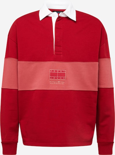 Tommy Jeans Sweatshirt in Red / Melon / White, Item view