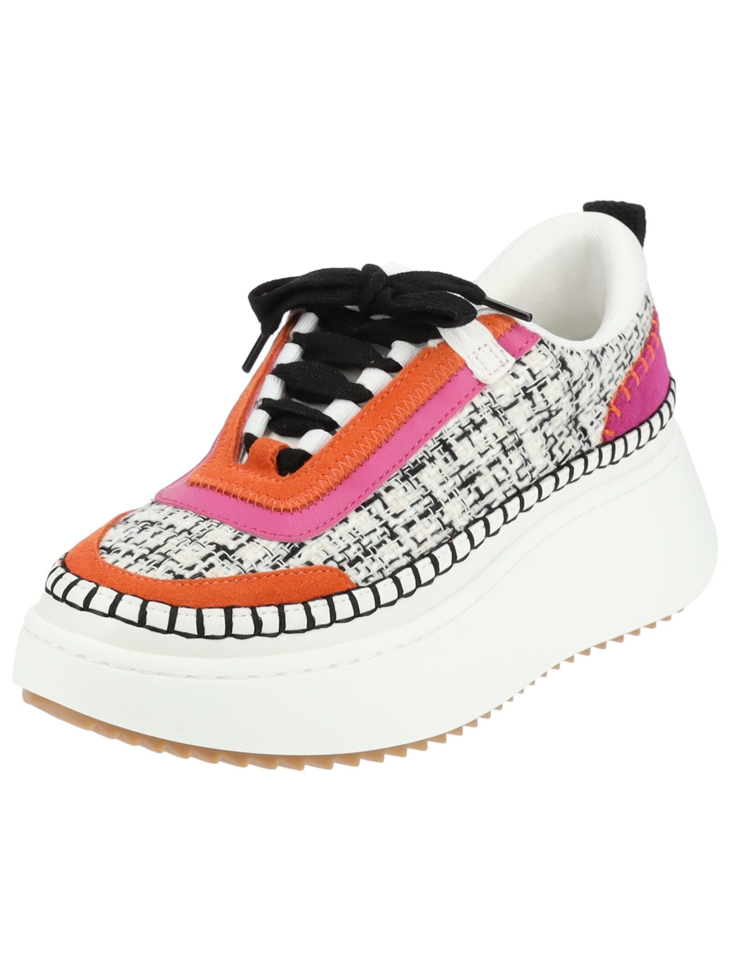 STEVE MADDEN Platform trainers in Orange: front