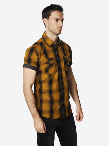 KOROSHI Slim fit Overhemd in Geel